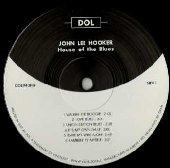 LP John Lee Hooker: House Of The Blues