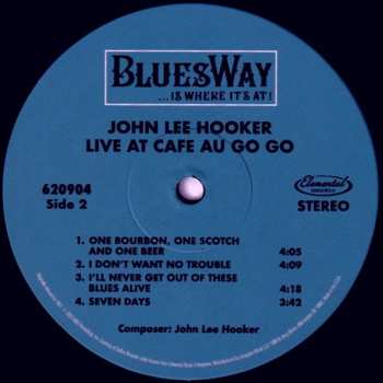 LP John Lee Hooker: Live At Café Au Go Go LTD | CLR