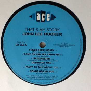 LP John Lee Hooker: That's My Story John Lee Hooker Sings The Blues