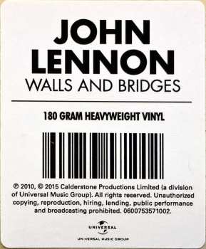 LP John Lennon: Walls And Bridges