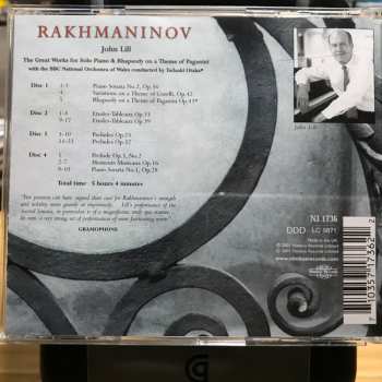 4CD Sergei Vasilyevich Rachmaninoff: The Great Works For Piano  7 Paganini Rhapsody