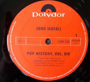 2LP John Mayall: Pop History Vol. 14