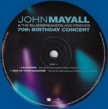 4LP John Mayall & The Bluesbreakers: 70th Birthday Concert LTD | CLR
