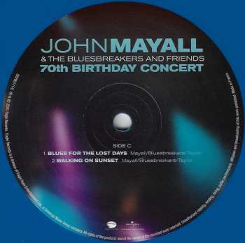 4LP John Mayall & The Bluesbreakers: 70th Birthday Concert LTD | CLR