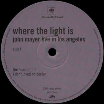 4LP/Dobozkészlet John Mayer: Where The Light Is: John Mayer Live In Los Angeles