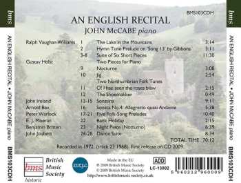 CD John McCabe:  An English Recital 