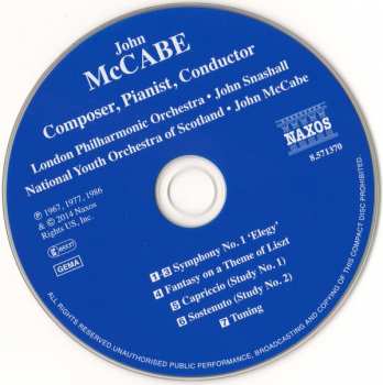 CD The London Philharmonic Orchestra: Composer, Pianist, Conductor (Symphony No. 1 'Elegy' • Liszt Fantasy • Studies • Tuning)