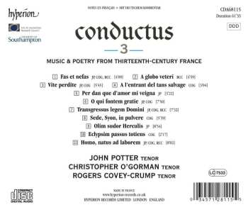 CD Rogers Covey-Crump: Conductus - 3: Music And Poetry From Thirteenth-Century France