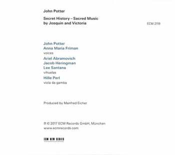 CD Josquin Des Prés: Secret History