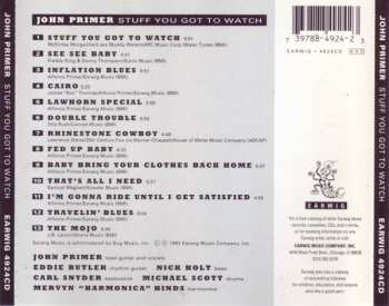 CD John Primer: Stuff You Got To Watch