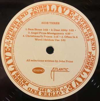 4LP/Dobozkészlet John Prine: Live At The Other End Dec. 1975 LTD