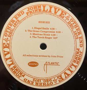 4LP/Dobozkészlet John Prine: Live At The Other End Dec. 1975 LTD