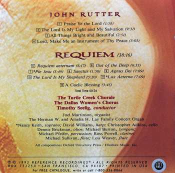CD John Rutter: Requiem: Five Anthems