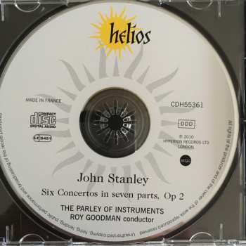 CD The Parley Of Instruments: Six Concertos In Seven Parts, Op 2