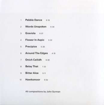CD John Surman: Words Unspoken