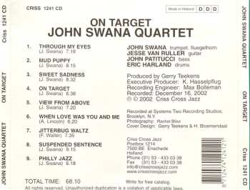 CD John Swana Quartet: On Target