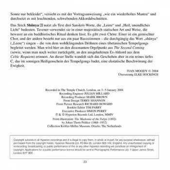 CD John Tavener: Schuon Hymnen - The Second Coming - Exhortation And Kohima - Shûnya And Other Choral Works