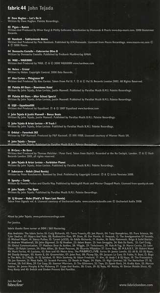 CD John Tejada: Fabric 44