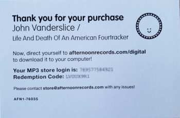 LP John Vanderslice: Life And Death Of An American Fourtracker