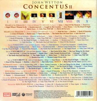 10CD/Dobozkészlet John Wetton: Concentus II - The John Wetton Live Collection Volume Two