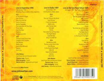 6CD John Wetton: The Official Bootleg - Archive Vol 1 (Live In Argentina 1996 · Live In Osaka 1997 · Live In Tokyo 1999) DLX