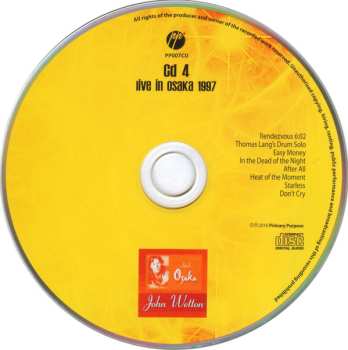 6CD John Wetton: The Official Bootleg - Archive Vol 1 (Live In Argentina 1996 · Live In Osaka 1997 · Live In Tokyo 1999) DLX