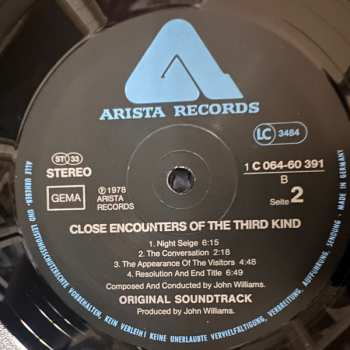 LP John Williams: Close Encounters Of The Third Kind (Original Motion Picture Soundtrack)