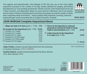 CD John Worgan: Complete Harpsichord Music