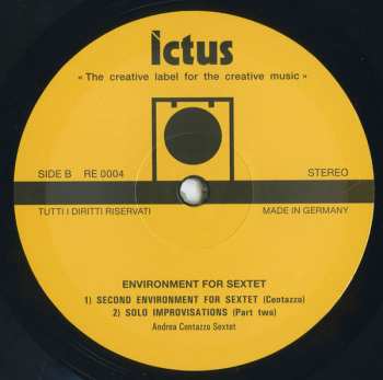 LP John Zorn: Environment For Sextet