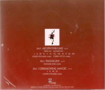 CD John Zorn: Lemma
