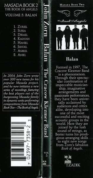 CD John Zorn: Balan (Book Of Angels Volume 5)