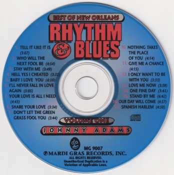CD Johnny Adams: Best of New Orleans Rhythm & Blues Volume 1