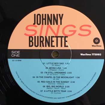 LP Johnny Burnette: Sings LTD