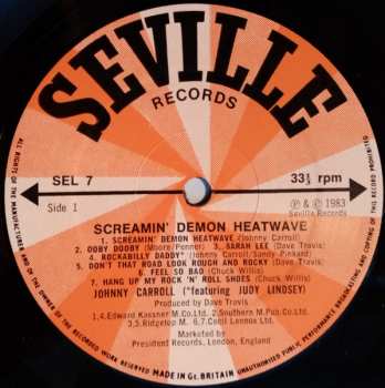 LP Johnny Carroll: Screamin' Demon Heatwave