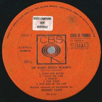 LP Johnny Cash: Un Uomo Senza Scampo (Colonna Sonora Originale)