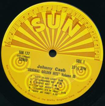 LP Johnny Cash & The Tennessee Two: Original Golden Hits Volume III