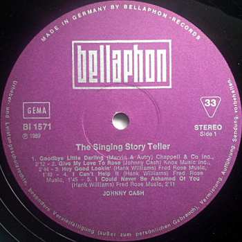 LP Johnny Cash & The Tennessee Two: The Singing Story Teller