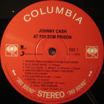 2LP Johnny Cash: At Folsom Prison