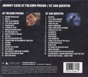 2CD/Dobozkészlet Johnny Cash: At Folsom Prison / At San Quentin (The 2 Classic Prison Concerts)