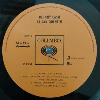 LP Johnny Cash: Johnny Cash At San Quentin