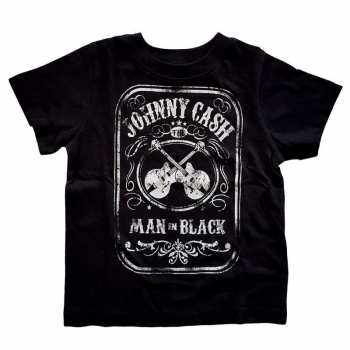 Merch Johnny Cash: Gyermek Toddler Póló Man In Black 