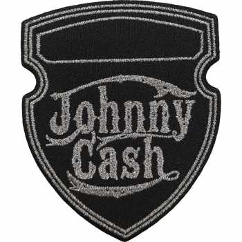 Merch Johnny Cash: Felvarró Metallic Shield