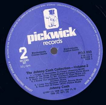 2LP Johnny Cash: The Johnny Cash Collection - Vol. 2