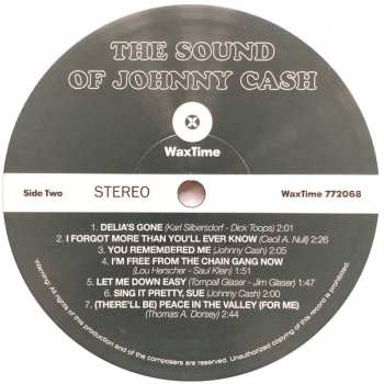 LP Johnny Cash: The Sound Of Johnny Cash LTD