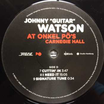 2LP Johnny Guitar Watson: At Onkel Pö's Carnegie Hall Hamburg 1976