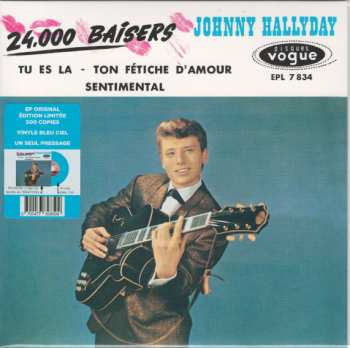 SP Johnny Hallyday: 24 000 Baisers-EP N°07 LTD | CLR