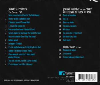 CD Johnny Hallyday: À L'Olympia / Au Festival de Rock N'Roll