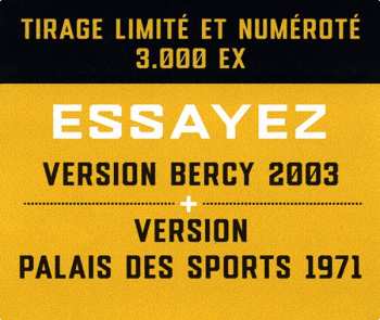 LP Johnny Hallyday: Essayez (Bercy 2003) LTD | NUM