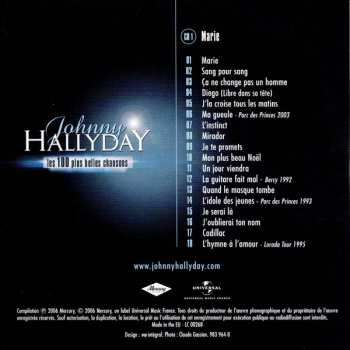 5CD/Dobozkészlet Johnny Hallyday: L'album De Sa Vie