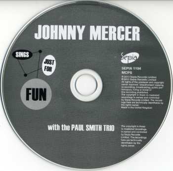 CD Johnny Mercer: Sings Just For Fun